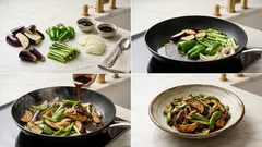 強火でさっと仕上げる、ピーマンとなす・小松菜のオイスター炒め(ご飯が進む定番おかず)