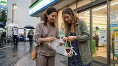 エコバッグを忘れた日に効く、ハンカチ1枚で作るミニバッグの結び方