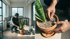 錆びた釘で葉が青くなる?サンスベリアの鉄分不足と「効く/効かない」の分かれ目