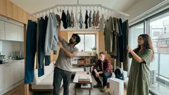 部屋干しが早く乾く8つのコツ、生乾き臭を防ぐ「干し方×湿度」の正解